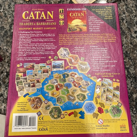 CATAN Expansion Traders & Barbarians Board Game - Picture 3 of 3